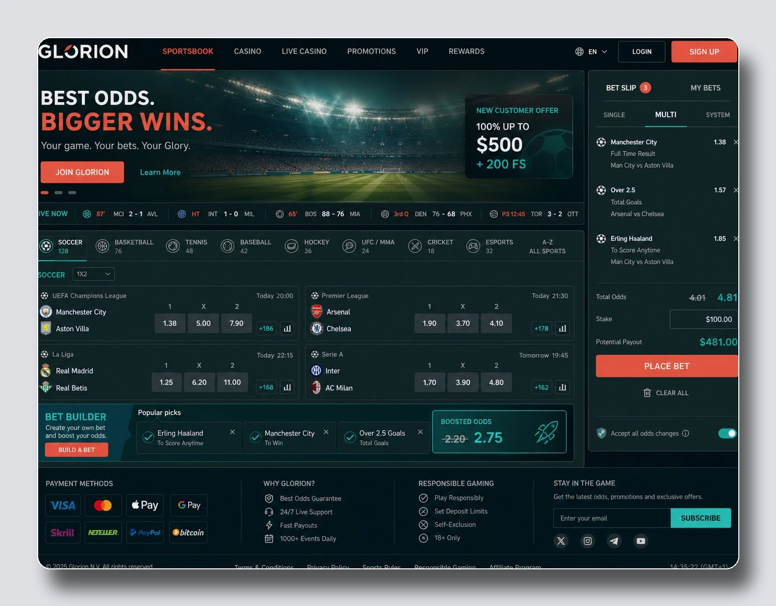 Glorion — καζίνο χωρίς KYC